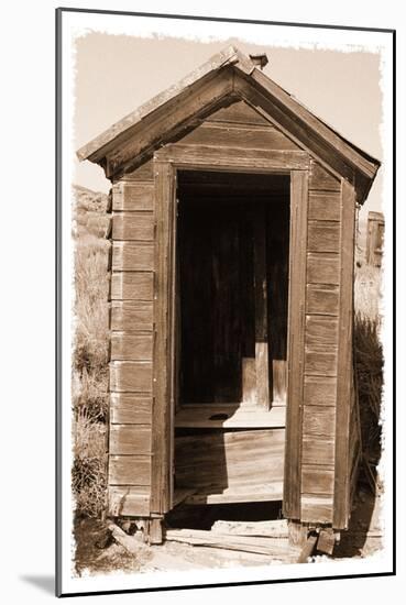 Old Outhouse, Bodie Ghost Town, California-George Oze-Mounted Photographic Print