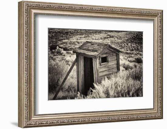 Old Outhouse in the Field-George Oze-Framed Photographic Print