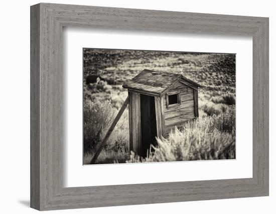 Old Outhouse in the Field-George Oze-Framed Photographic Print