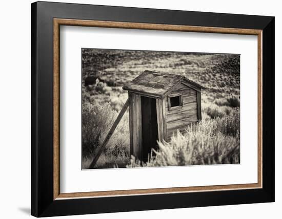 Old Outhouse in the Field-George Oze-Framed Photographic Print