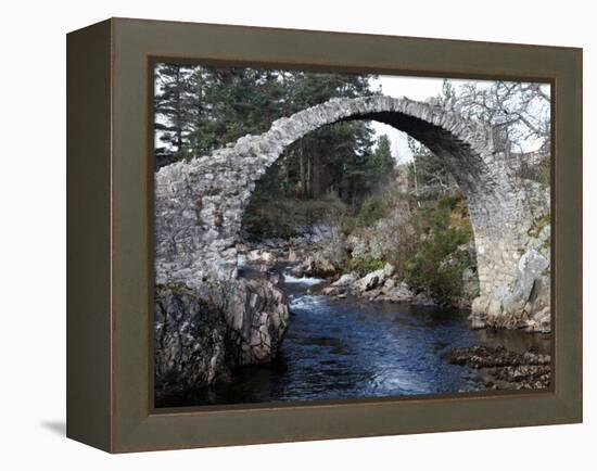 Old Packhorse Bridge Near Forres, Morayshire, Scotland, United Kingdom, Europe-David Lomax-Framed Premier Image Canvas