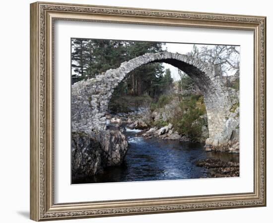 Old Packhorse Bridge Near Forres, Morayshire, Scotland, United Kingdom, Europe-David Lomax-Framed Photographic Print