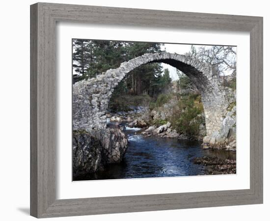 Old Packhorse Bridge Near Forres, Morayshire, Scotland, United Kingdom, Europe-David Lomax-Framed Photographic Print