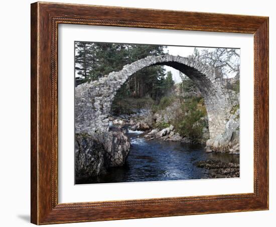 Old Packhorse Bridge Near Forres, Morayshire, Scotland, United Kingdom, Europe-David Lomax-Framed Photographic Print