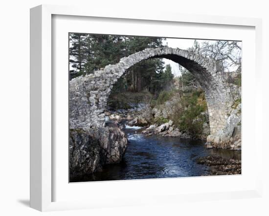 Old Packhorse Bridge Near Forres, Morayshire, Scotland, United Kingdom, Europe-David Lomax-Framed Photographic Print