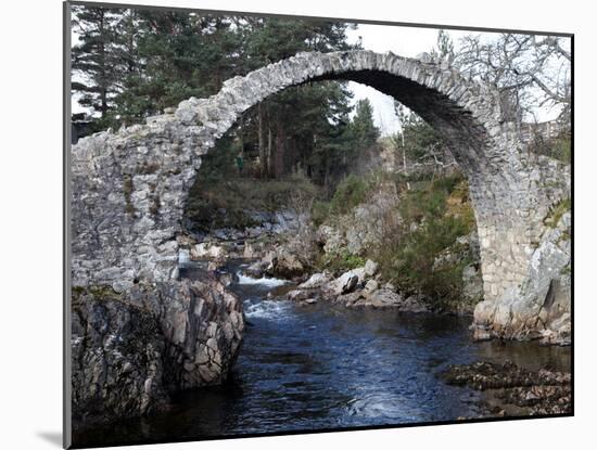 Old Packhorse Bridge Near Forres, Morayshire, Scotland, United Kingdom, Europe-David Lomax-Mounted Photographic Print