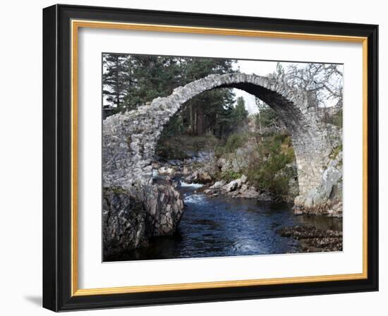 Old Packhorse Bridge Near Forres, Morayshire, Scotland, United Kingdom, Europe-David Lomax-Framed Photographic Print