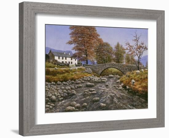 Old Packhorse Bridge-Bill Makinson-Framed Giclee Print