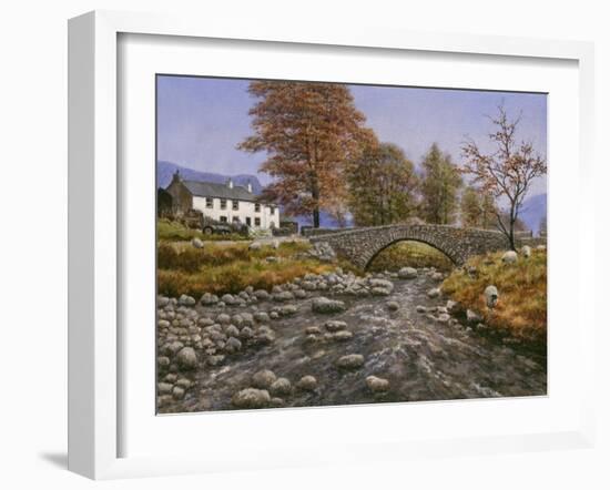 Old Packhorse Bridge-Bill Makinson-Framed Giclee Print