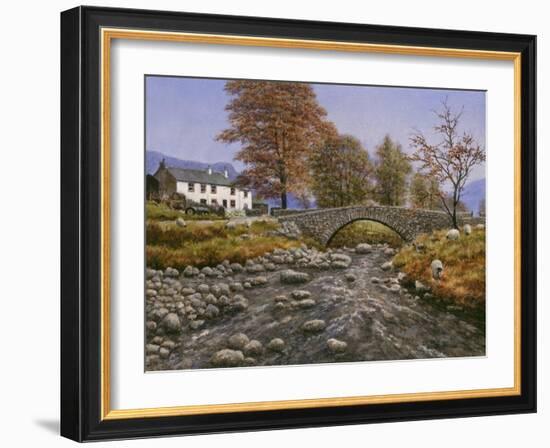 Old Packhorse Bridge-Bill Makinson-Framed Giclee Print