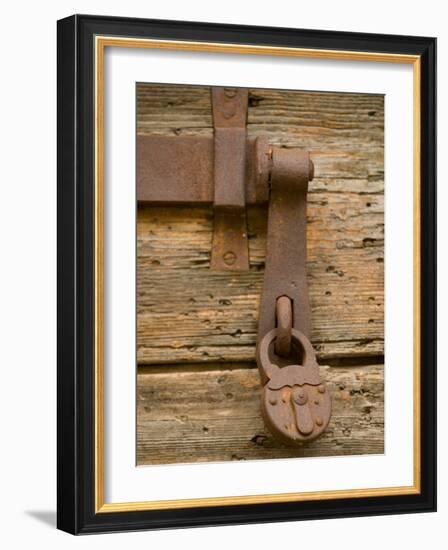 Old Padlock, Senj, Croatia-Russell Young-Framed Photographic Print