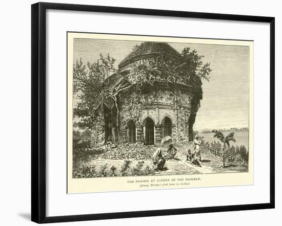 Old Pagoda at Aldeen on the Hooghly-null-Framed Giclee Print