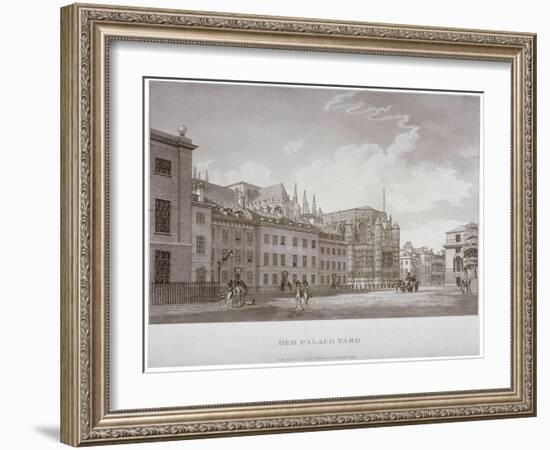 Old Palace Yard, Westminster, London, 1793-Thomas Malton II-Framed Giclee Print