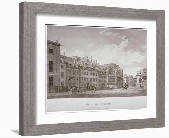 Old Palace Yard, Westminster, London, 1793-Thomas Malton II-Framed Giclee Print