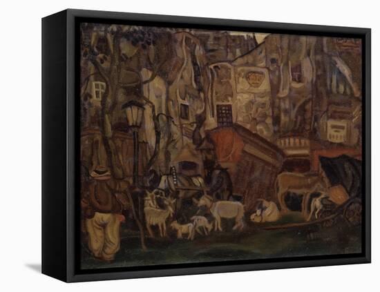 Old Paris, 1913-Boris Dmitryevich Grigoriev-Framed Premier Image Canvas