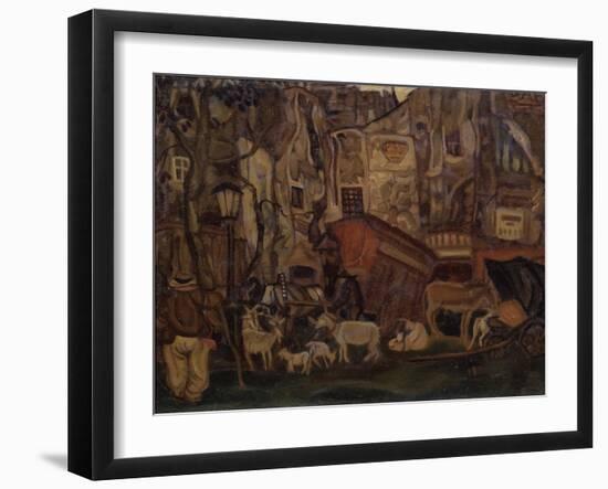 Old Paris, 1913-Boris Dmitryevich Grigoriev-Framed Giclee Print