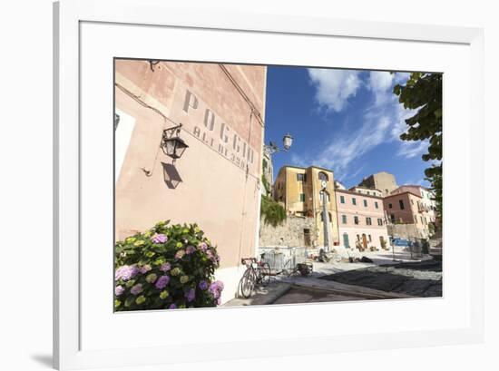 Old part of the village of Poggio, Marciana, Elba Island, Livorno Province, Tuscany, Italy, Europe-Roberto Moiola-Framed Photographic Print