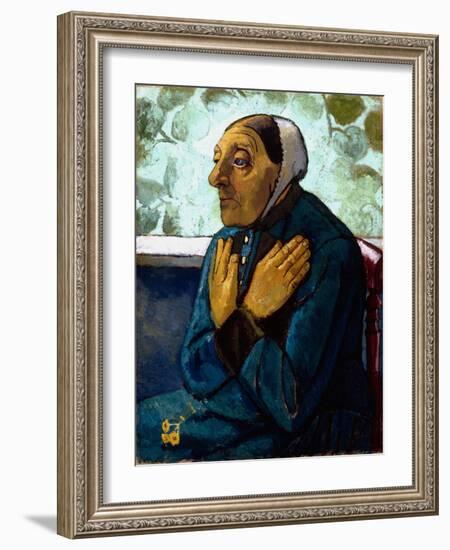 Old Peasant Woman, c.1905-Paula Modersohn-Becker-Framed Giclee Print