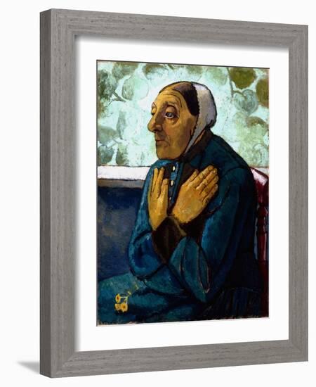 Old Peasant Woman, c.1905-Paula Modersohn-Becker-Framed Giclee Print