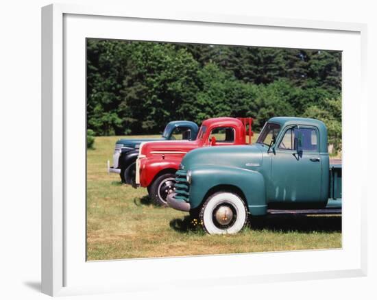 Old Pick-Up Trucks, USA-Walter Bibikow-Framed Photographic Print