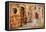 Old Pictorial Greek Streets - Vintage Artistic Series-Maugli-l-Framed Premier Image Canvas