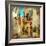 Old Pictorial Streets Of Greece - Artistic Picture-Maugli-l-Framed Premium Giclee Print