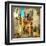 Old Pictorial Streets Of Greece - Artistic Picture-Maugli-l-Framed Art Print