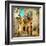 Old Pictorial Streets Of Greece - Artistic Picture-Maugli-l-Framed Art Print