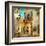 Old Pictorial Streets Of Greece - Artistic Picture-Maugli-l-Framed Art Print