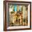 Old Pictorial Streets Of Greece - Artistic Picture-Maugli-l-Framed Art Print