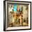 Old Pictorial Streets Of Greece - Artistic Picture-Maugli-l-Framed Art Print