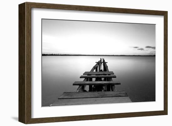 Old Pier-null-Framed Photographic Print