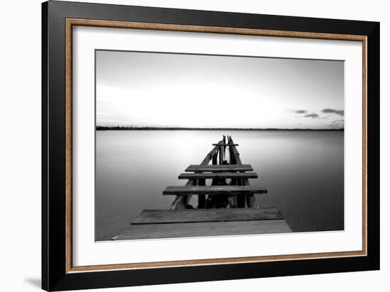 Old Pier-null-Framed Photographic Print