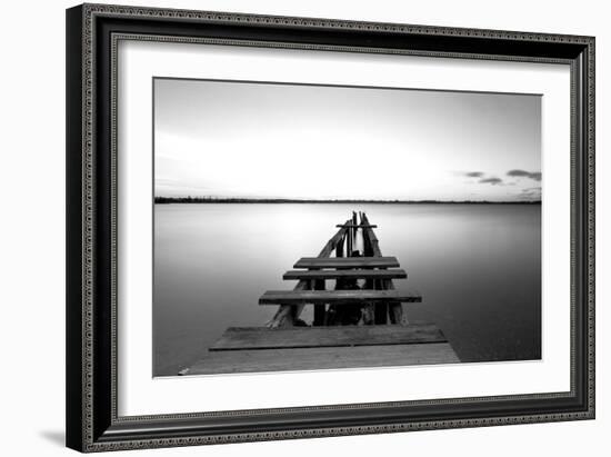 Old Pier-null-Framed Photographic Print