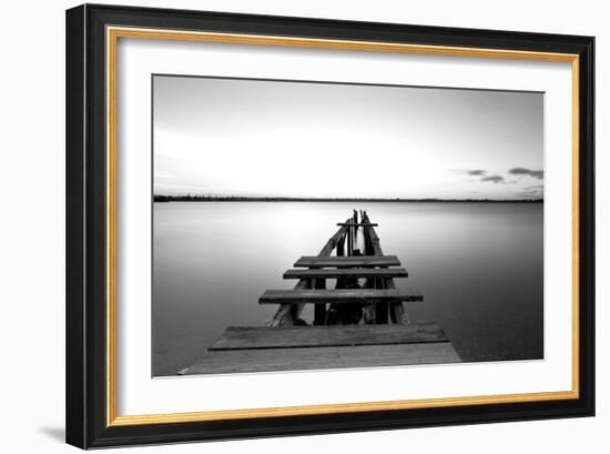 Old Pier-null-Framed Photographic Print