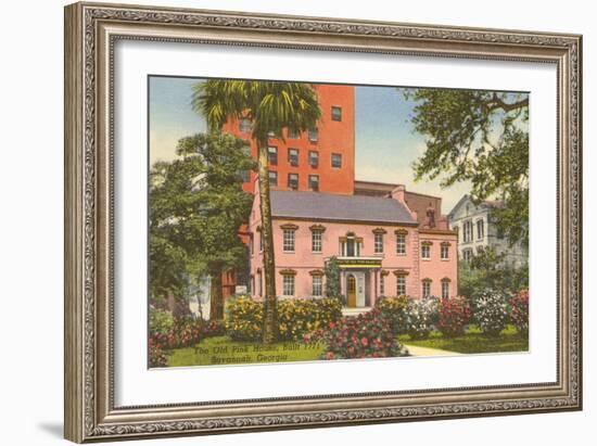 Old Pink House, Savannah, Georgia-null-Framed Art Print