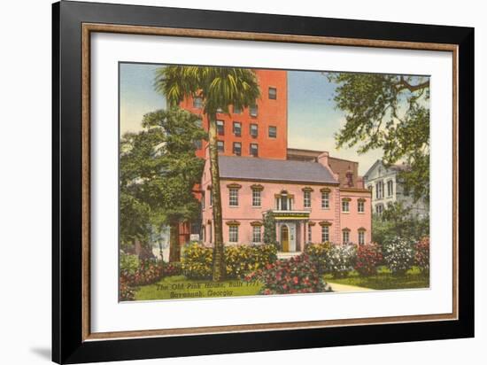 Old Pink House, Savannah, Georgia-null-Framed Art Print