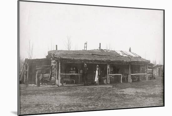 Old Piper Dan Ranch, Tongue River, Montana Territory-LA Huffman-Mounted Art Print