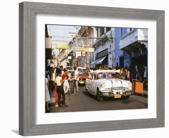 Old Pontiac, an American Car Kept Working Since Before the Revolution, Santiago De Cuba, Cuba-Tony Waltham-Framed Photographic Print