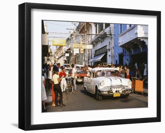 Old Pontiac, an American Car Kept Working Since Before the Revolution, Santiago De Cuba, Cuba-Tony Waltham-Framed Photographic Print