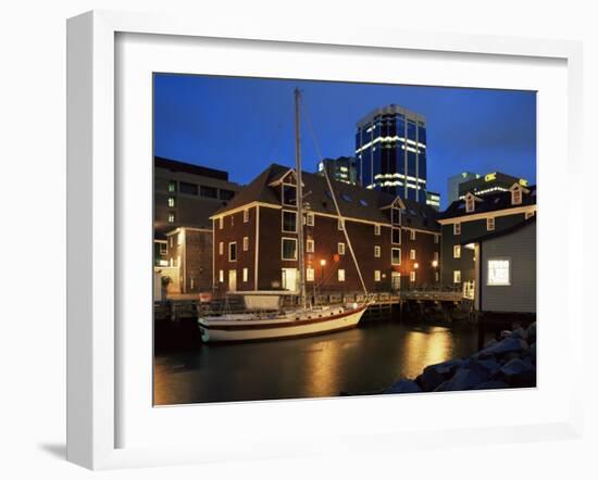 Old Port at Dusk, Halifax, Nova Scotia, Canada-Eitan Simanor-Framed Photographic Print