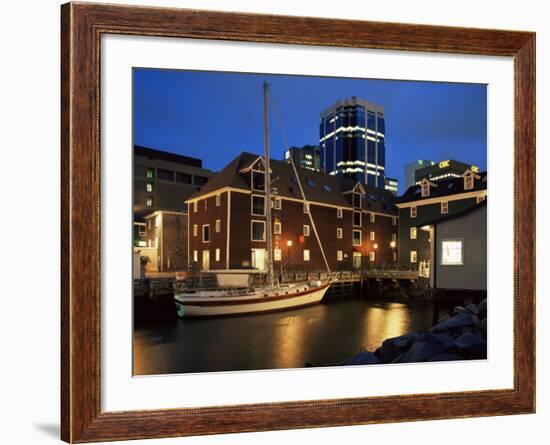 Old Port at Dusk, Halifax, Nova Scotia, Canada-Eitan Simanor-Framed Photographic Print