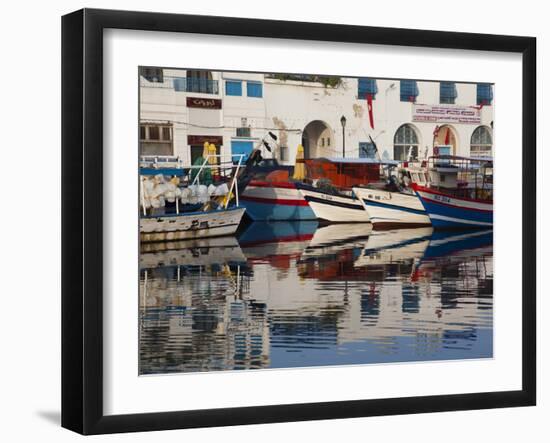 Old Port, Bizerte, Tunisia-Walter Bibikow-Framed Photographic Print