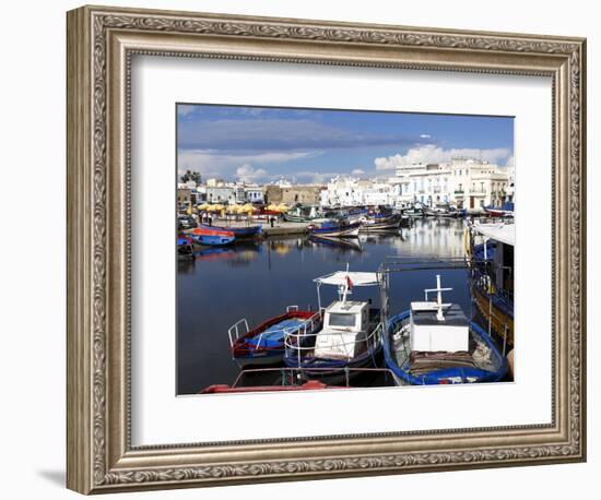 Old Port Canal and Fishing Boats, Bizerte, Tunisia, North Africa, Africa-Dallas & John Heaton-Framed Photographic Print