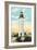 Old Port Isabel Lighthouse-null-Framed Art Print