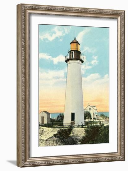 Old Port Isabel Lighthouse-null-Framed Art Print