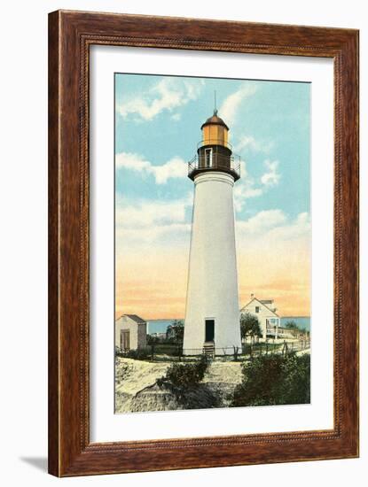 Old Port Isabel Lighthouse-null-Framed Art Print