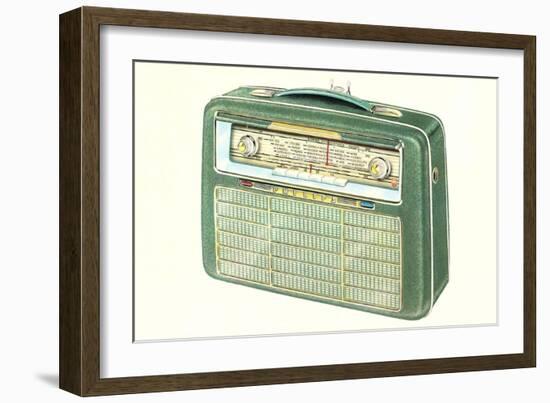 Old Portable Radio-null-Framed Premium Giclee Print