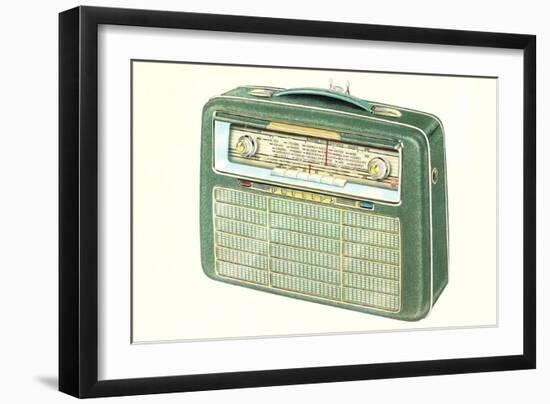 Old Portable Radio-null-Framed Premium Giclee Print