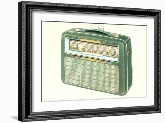 Old Portable Radio-null-Framed Premium Giclee Print